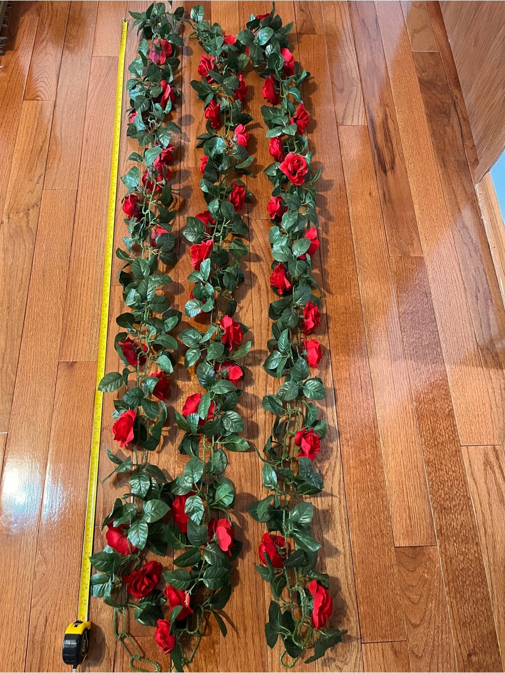 3’ of Rose Garland - Set of 3 Strands - Like New!!